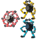 Gokeey Transformable Fidget Spinners 3 Pcs for Kids and Adults Stress Relief Sensory Toys for Boys and Girls Fingertip Gyros for Party Favors Goodie Bag Stuffers for Kids