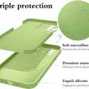 Compatible with Vivo V23 5G Case Silicone Liquid Dark Green, Soft Smooth Touch for Vivo V23 5G Phone Case Silicone Shockproof Thin Cover (Green)