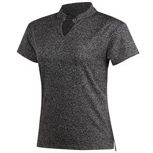 Aeklowu Women Golf Tennis Shirts, Athletic Women T-Shirts V-Neck Tops Short Sleeve Collarless Shirts(Grey Charcoal XL)