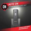 Energizer Auto-On LED Flashlights Rechargeable (3-Pack) for Home Power Failure, Plug in LED Flashlight for Power Outage, Night Light, Hurricane Preparedness (Gray)