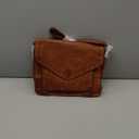 Leather Flapover Crossbody Handbag Purse for Women with Adjustable Strap & Overflap Snap Closure Tote/Bag (Tan Wash)