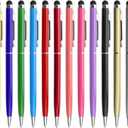 innhom 12 Pack Stylus Pens for Touch Screens Stylus Pen for ipad Compatible with iPad iPhone Tablets Samsung Kindle and Black Ink Ballpoint Pens-2 in 1 Stylists Pens