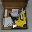 Upholstery Staple Tacker Heavy Duty, YEAHOME 4-in-1 Staple Tacker with 4000 Staples, Manual Brad Nailer Power Adjustment Staple Tacker for Wood, Crafts, Carpentry, Decoration DIY