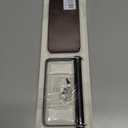 2 x Rustic Toilet Paper Holder Wall Mount - 6.69"x2.95" Solid Wood Bathroom Tissue Paper Roll Hoder with 5.7" Stainless Steel Rod, Farmhouse Paper Towel Holder for Small Space