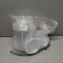 40 Pack 4/5/6/7 Inch Clear Nursery Pots with Drainage and Saucer, Clear Plastic Planter Pots for Plants, Flexible Seed Starting Pots for Succulents, Small Herbs, Annual Flowers