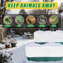 Plant Covers Freeze Protection 4.6 x 2.3 x 1.5FT Rectangular Plant Cover for Winter, 2 Pcs Frost Cloth for Outdoor Plants Raised Garden Bed Cover, Winter Frost Blanket with Insulated Liner Drawstring