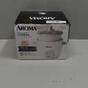 AROMA CoreCoat Rice Cooker with Pop-Up Food Steaming Basket (4 Cups Cooked, 2 Cups Uncooked) (White)