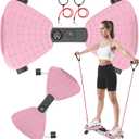renZEC Waist Twister Machine, Adjustable Exercise Twist Board for Women Men, Noiseless Ab Twister for Home Gym Equipment, 330 lbs Capacity | Track Time, Reps, Calories with Digital Display (Pink)