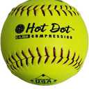 Worth ASA 12" SYCO HOT DOT Slowpitch Softballs AHD12CY DZ