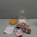 Cherry Blossom Bonsai Tree House Building Flowers Set for Adults, 1382 Pcs Micro-Particle Ideas Sakura Tree Building Blocks, Complete with String Lights, Dust Cover, and Wooden Base