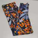 Lularoe Tall Curvy (TC fits Sizes 12-18) Floral Berries Leaves Buttery Soft Adult Leggings Multicoloured, 1 Pack