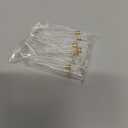 12 Pcs Hearing Aid Tubes Preformed BTE Earmold Tubing 3.5 x 2 mm Hearing Aid Replacement Tube with Gold Lock Amplifiers Ear Tubes