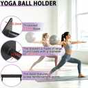 Yoga Ball Holder, Large Exercise Ball wall Mount, Storage Rack Compatible with 12 to 26 Inch Fitness Balls, for Commercial Gym, Home Gym, Physical Therapy & Storage Room