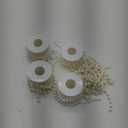 4 Rolls 76 Feet Pearls String Garland, Faux Pearl Beads Roll Strand for Crafts, Artificial Pearls Chain Trim for Wedding Party Flower Valentine Christmas Decoration, 4mm 6mm 8mm 8+3mm, Ivory