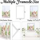 14x22 Picture Frame Set of 2, White Photo Frames High Transparent Wall Gallery Desktop Horizontal Vertical for Canvas Collage Photo Poster Certificate 14 x 22 inches