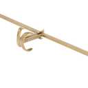 VILLAGE LIGHTING COMPANY [Front Door Garland Hanger] - Adjustable to Different Door Widths | Heavy-Duty Cast Iron | Decorative Christmas Decor | No Nails, Screws, or Damage (51-81 in., Gold)