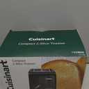 Cuisinart CPT-122BK 2-Slice Compact Plastic Toaster, Slots for Bagels & Bread, 7 Shade Settings, Cancel/Defrost/Reheat Functions, Removable Crumb Tray, Small Kitchen Appliance for Home & Office, Black