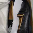 Naturalizer Women's Milo Loafer (5.5, Black Lizard)