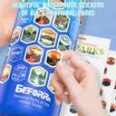National Parks Water Bottle with 63 Waterproof Stickers & Carry Strap, Durable Plastic Water Bottle 32oz Hiking Water Bottles for Travel, Camping, Gifts for Kids, Men, Women Tritan, BPA Free