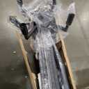 HHR 8-Light Black Lantern Tiered Pendant Light Fixtures, 32" H Foyer Lighting Fixtures, Farmhouse Chandelier for Dining Room Kitchen Island Foyer Entryway Living Room