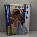 PetSafe ScoopFree Crystal Pro Self-Cleaning Automatic Litter Box - Uncovered Motion-Sensing Cat Box with Integrated Health Counter - Includes 1 Disposable Crystal Litter Tray (Regular)