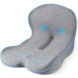 leqsdijk Trucker seat Cushions for Long Sitting, semi Truck seat Cushion with Lumbar Support, Truck seat Cushion for Back Pain and Supporting The HIPS, Trucker Essentials