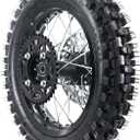 90/100-14 3.00-14 Tire Tube,14" Rear 15mm Axle Rim Wheel With Brake Rotor and 428 41T Sprocket For 110cc pit bike Apollo 125CC SSR 150 cc Tao Kayo TSD 110 TD 125
