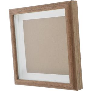 LIFKOME Hollow Wooden Photo Frame Stylish Desk Display for Home Office Frame Walnut Retro Picture Holder