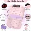 akisey UV Light for Resin - Two-Sided, 36W, Adjustable Time Setting(2m, 3m, 5m), Fast Curing UV Lamp for Molds DIY Craft Decor Jewelry Making