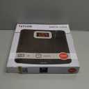 Taylor Digital Bathroom Scale, Body Weight Scale 400 LB Capacity, Carbon Fiber Anti-Slip Mat, 11.8 x 11.8 Inch Platform, Black