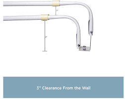 Kenney Easy Install Double Curtain Rod 48-86 in (2 pack)