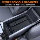 TOPINSTALL 2026 Center Console Tray Compatible with 2025 2026 Toyota Camry (XSE/XLE/SE/LE) Armrest Storage Box Console Organizer for 9th Gen Camry Interior Accessories