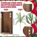 Pinkunn 2 Pack Christmas Wall Decor Artificial Norfolk Pine Branches with Wood Planter Farmhouse Wall Hanging Decor Xmas Art Fake Greenery for Bathroom Indoor Outdoor Home Decoration