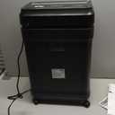 Amazon Basics 24 Sheet Cross Cut Paper, CD and Credit Card Home Office Shredder with Pullout Basket, Black