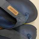 FITORY Men's Flip-Flops, Thongs Sandals Comfort Slippers for Beach 7, Blue/Yellow