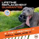 Monster K9 Ultra Durable Dog Ball - Tough, Heavy Duty Dog Toy for Aggressive Chewers - Safe Non-Toxic Natural Rubber - Chew, Tug & Fetch - Med/Large Breed, 5.5