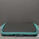 GreenLife 20 Extra Large Electric Griddle, Non-Toxic PFAS & PFOA-Free Ceramic Nonstick, Temperature Control, Quick Even Heating, Removable Drip Tray, Pancakes, Eggs, Sausage, Easy Clean, Turquoise