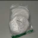 TECHMILLY Collapsible Mesh Pop Up Laundry Hamper with Sturdy Handles and Side Pocket - Portable Foldable Clothes Baskets for Dorm, Bathroom & Travel Storage (White, 3 Packs)