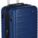 Amazon Basics 21" Hardside Carry-On Luggage, Hardshell Suitcase With Wheels, Expandable For Up to 25% More Space, With Scratch-Resistant Surface, Four Multi-directional Wheels, Black