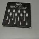 8-Piece 6.7 Inches Stainless Steel Tea Spoon, Durable Dishwasher Safe Teaspoons, Silverware Dessert Spoons, Small Spoons For Restaurant, Hotel