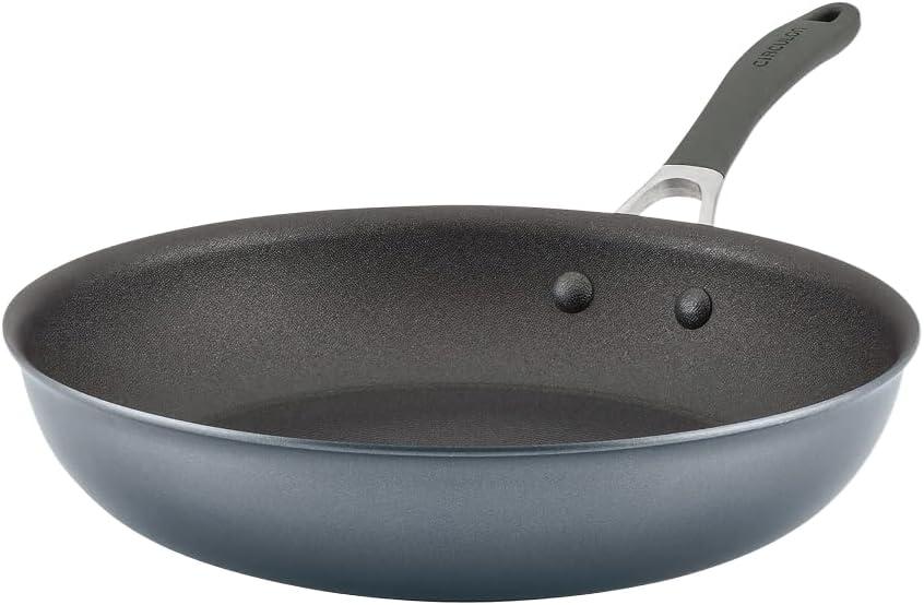 Circulon A1 Series with ScratchDefense Technology Nonstick Induction Frying Pan/Skillet, 12 Inch, Graphite, 3.7 Quarts