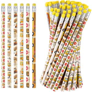 120 Pcs School Bus Driver Gifts Pencils with Erasers Gifts for Bus Appreciation Week Thank You Pencils Essentials for Back to School Men Retired Supplies