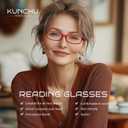 Reading Glasses for Women Men - 5 Pack Blue Light Blocking Spring Hinge Computer Readers Anti Glare UV Eyeglasses