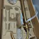 Moen Cia Brushed Gold One Handle Freestanding Floor Mount Tub Filler with Handshower, 615BG