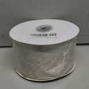 Champagne Velvet Ribbon Wired 2.5" x 10 Yards Gold Christmas Tree Ribbon Decor, Wreaths, Crafts, Home Decor, Gift Wrapping, Garlands