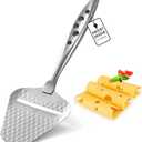 Premium Cheese Slicer  Effortless Slicing for All Cheese Types  Multi-Functional Cheese Cutter - Stainless Steel Cheese Plane  Quilted Pattern Reduces Resistance, Non-Stick, Ergonomic Handheld Grip