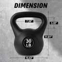 ALTLER Vinyl Plastic Concrete Kettlebell 10-50LBS Safe Strength Training Kettlebell Anti-Slip Grip Weight for Home Workouts and Men/Women/Beginners
