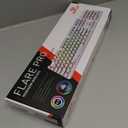 Redragon K710 Wireless Typewriter Mechanical Gaming Keyboard, Bluetooth/2.4Ghz/Wired, RGB LED Backlit, Blue Switch - Clicky, Rechargeable, Solid Metal Panel, Round Keycaps, White