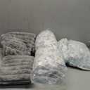 Cute Cat Couch Bed for Indoor Cats, Fluffy Pet Cat Sofa with Premium Soft Corduroy Fleece, Cute Small Dog Beds for Small Dogs, Fuzzy Puppy Chair with Removable Washable Cover (24x18x10,Grey)