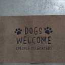 AAZZKANG Dog Doormat Funny Paw Mat Large 36"x24" with Non Slip Rubber Backing Easy to Clean Welcome Mats for Front Door,Patio,High Traffic Areas